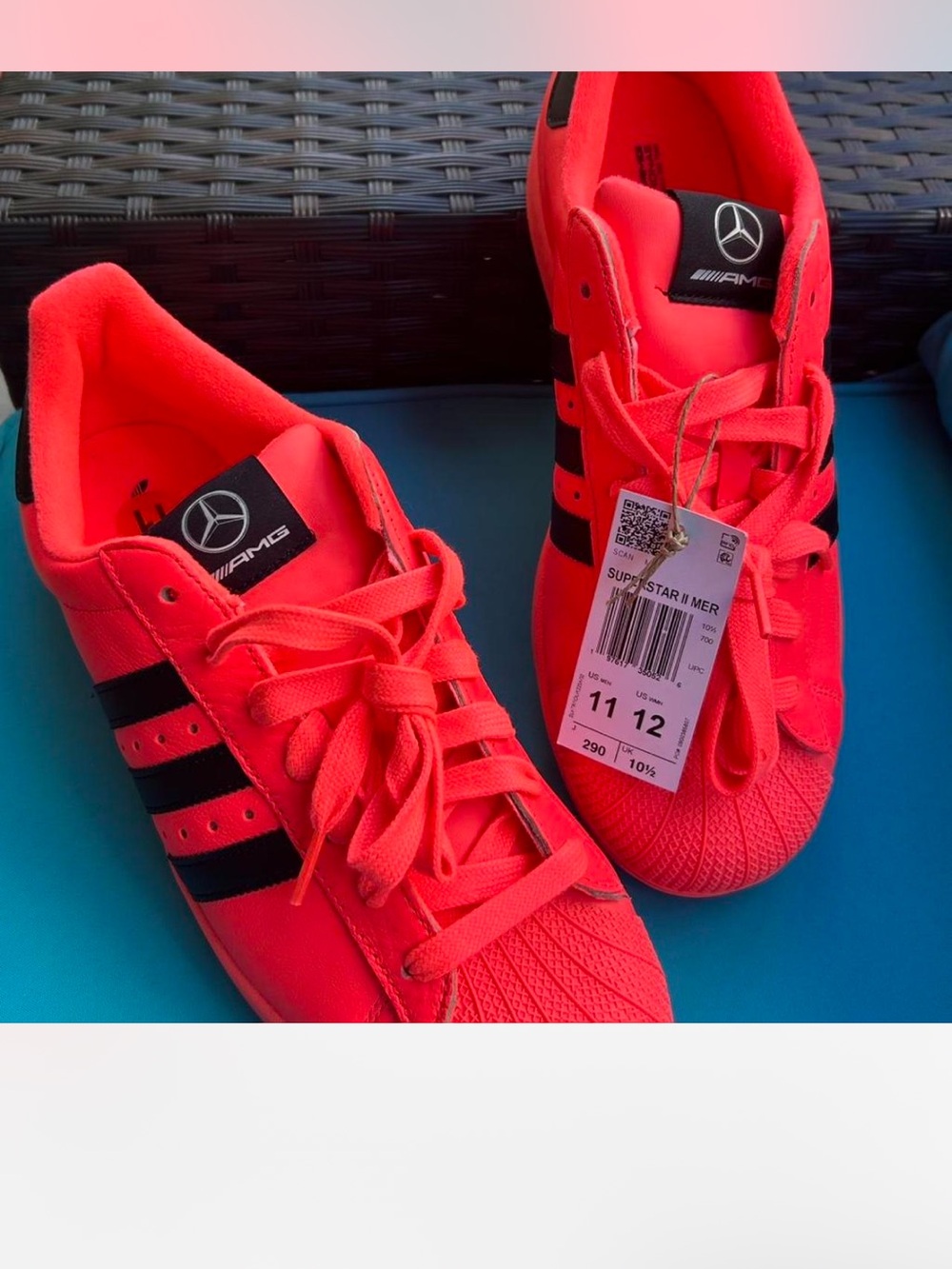 Adidas AMG Mercedes F1 Superstar II sneakers Size 11 Petronas